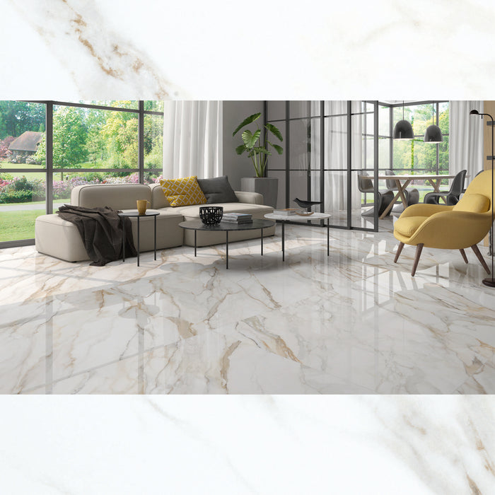 DORIAN GOLD 60x60 PORCELAIN SPANISH WALL & FLOOR BATHROOM KITCHEN TILES