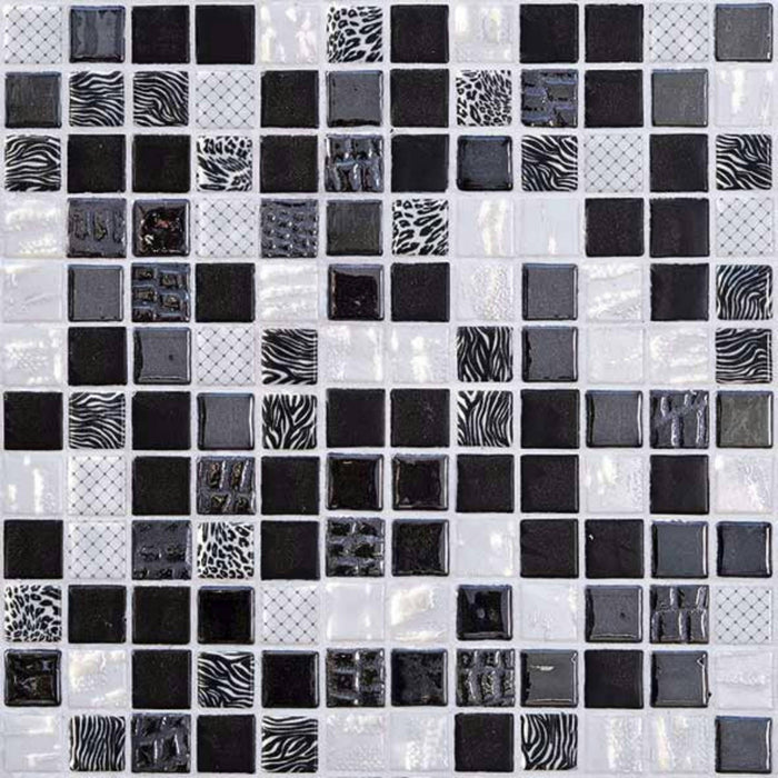 MOSAIC Safari Negro - Size 31.6x31.6 Swimming Pool Bathroom Kitchen Wall Floor Tiles
