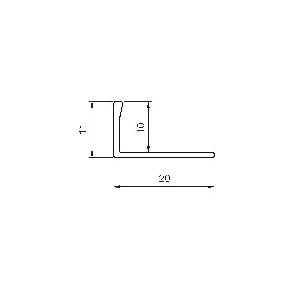 10MM Pewter Metal Straight Edge Tile Trim 2.5M