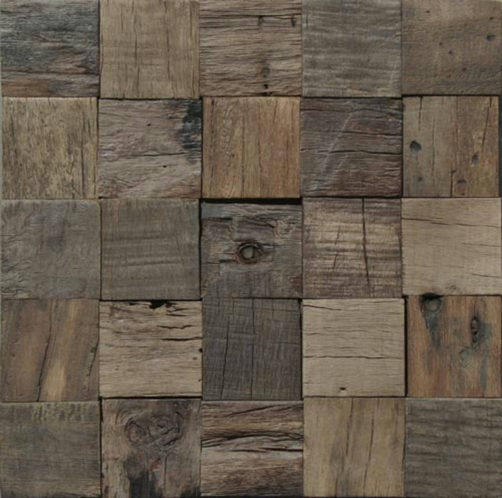 Sw Caddo 30x30 WALL MOSAIC WOOD INDOOR AND OUTDOOR