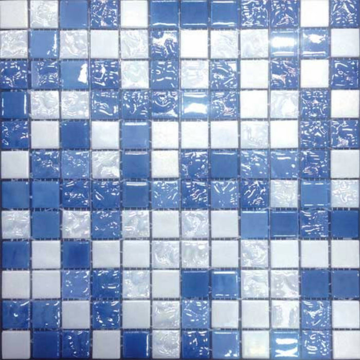 MOSAIC Trendy Celeste - Size 31.6x31.6 Swimming Pool Bathroom Kitchen Wall Floor Tiles