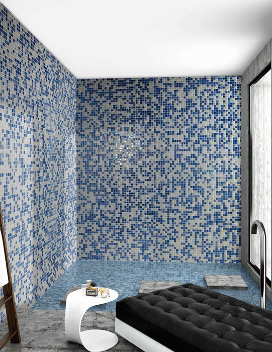 MOSAIC Trendy Celeste - Size 31.6x31.6 Swimming Pool Bathroom Kitchen Wall Floor Tiles