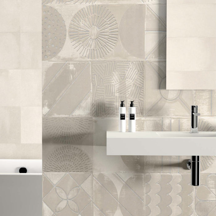 ATICO BEIGE DECOR 33X90 PORCELAIN SPANISH WALL & FLOOR BATHROOM TILES