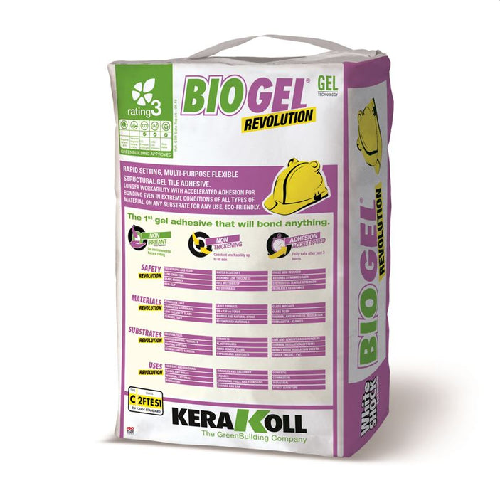 Kerakoll BioGel Revolution Rapid Set Tile Adhesive